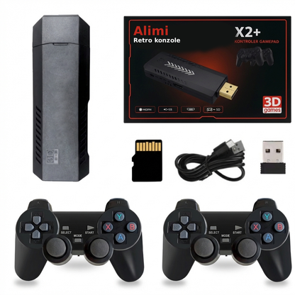 Alimi™ – retro konzole Plug & Play + 2 ovladače